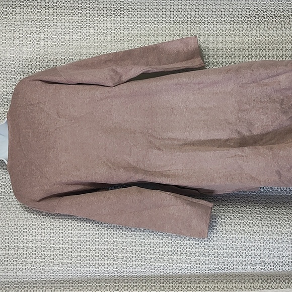 Elegant Dusty Rose Wrap Robe - Picture 3 of 10